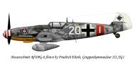 Asisbiz Messerschmitt Bf 109G6R3R6 Erla 7.JG1 White 20 Friedrich Eberle Munchen Gladbach Mar 1944 0A