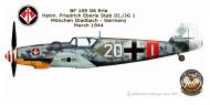 Asisbiz Messerschmitt Bf 109G6R3R6 Erla 7.JG1 White 20 Friedrich Eberle Munchen Gladbach Mar 1944 0B