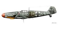 Asisbiz Messerschmitt Bf 109G6R6 8.JG1 Black 10 Joachim Gohre WNr 15458 April 1944 0B