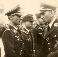 Asisbiz Aircrew Luftwaffe personnel Paul Georg Schaffrath and Oberst Bohnke in Prossnitz 01