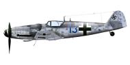 Asisbiz Messerschmitt Bf 109G14U2 Erla 16.JG300 Blue 16 Ernst Scharf Reinsdorf Anfang 1945 0A