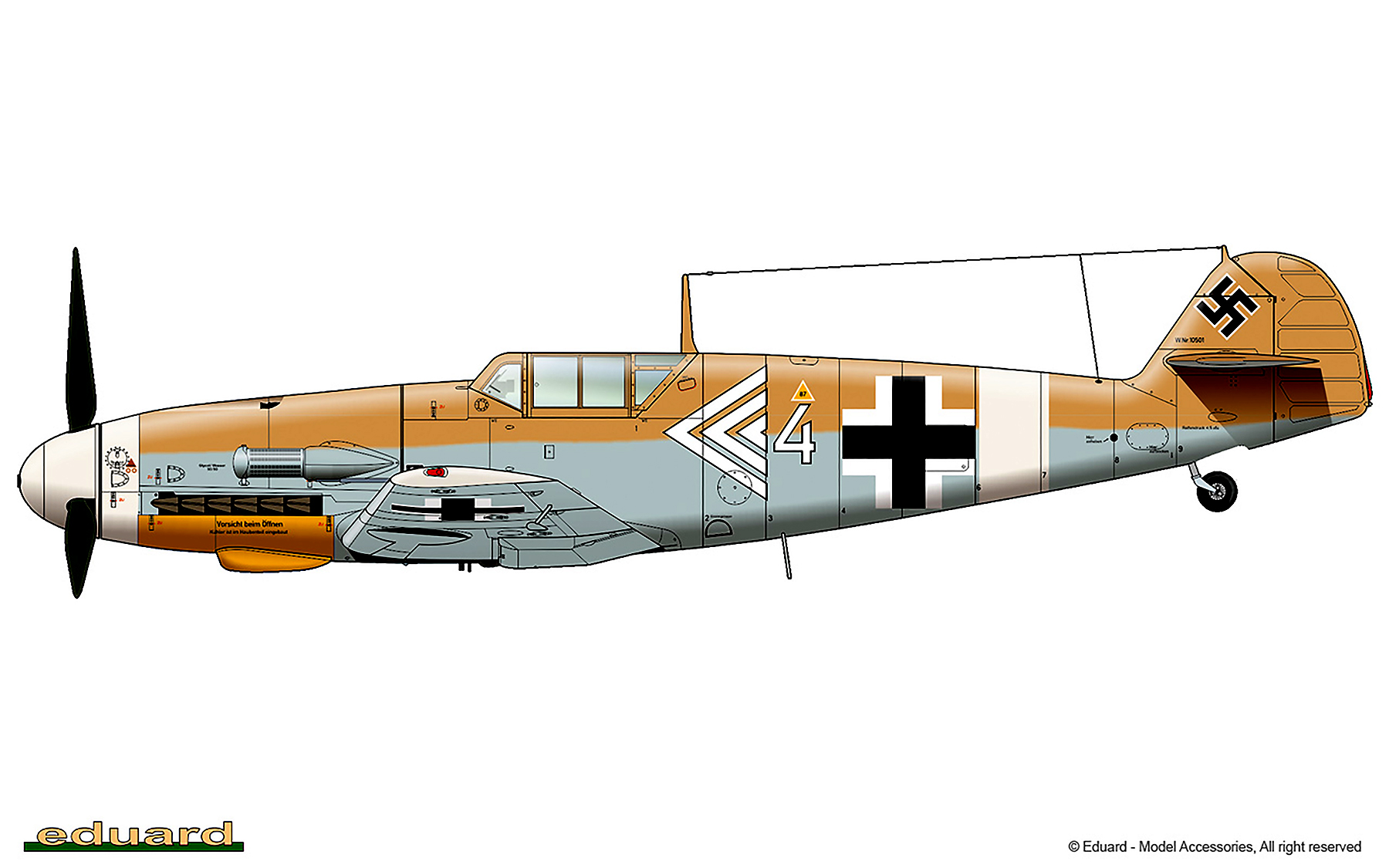Asisbiz Messerschmitt Bf 109G2Trop Stab JG77 Heinz Bar WNr 10501 