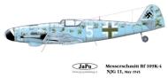 Asisbiz Messerschmitt Bf 109K4 1.NJG11 White 5 Leck Nordfriesland Germany May 1945 0B