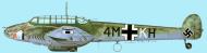 Asisbiz Messerschmitt Bf 110A Zerstorer 1.ErgZerstGr 4M+KH Denmark 1941 and later Poland 1942 0B