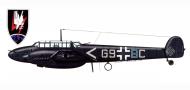 Asisbiz Messerschmitt Bf 110E1 Zerstorer Stab II.NJG1 Chevron G9+BC France 1942 0A