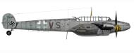 Asisbiz Messerschmitt Bf 110G4 Zerstorer 8.NJG1 G9+VS WNr 110509 Bad Lippspringe 1945 Revi 77 P37