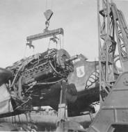 Asisbiz Messerschmitt Bf 110E Zerstorer 1.ZG1 S9+xH undergoing engine change ebay1