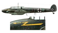 Asisbiz Messerschmitt Bf 110B1 Zerstorer Stab II.ZG26 3U+BC Wilhelm Schaefer Germany 1939 RLM657071 0B