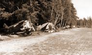 Asisbiz Soviet I 153 127IAP aircraft destroyed during Skidel airfield raid 22nd Jun 1941 01