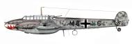 Asisbiz Messerschmitt Bf 110C Zerstorer Stab II.ZG76 M8+NC 0A