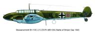 Asisbiz Messerschmitt Bf 110C2 Zerstorer 5.ZG76 M8+GN France 1940 0B