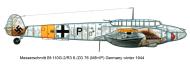 Asisbiz Messerschmitt Bf 110G2 Zerstorer 6.ZG76 M8+IP Germany winter 1944 0A