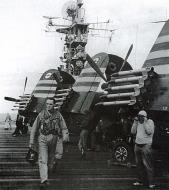 Asisbiz French Navy Vought F4U 7 Corsairs aboard French carrier La Fayette Operation Mousquetaire 1956 01