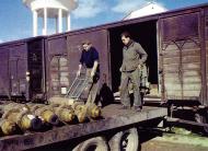 Asisbiz Munitions being off loaded from a train to Telergma Airport Algeria 01