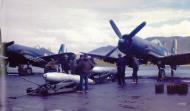 Asisbiz Vought F4U 7 Corsair French Navy Flottille 12F10 and 12F2 being loaded with Napalm Telergma Airport Algeria 1959 01