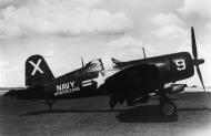 Asisbiz Goodyear FG 1D Corsair NARTU VF 821 White X9 BuNo 92088 on the ground at NAS New Orleans LA 1949 01