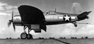 Asisbiz Vought F4U 1 Corsair VF 17 White 17F12 landing aboard CV 17 USS Bunker Hill 11th July 1943 01