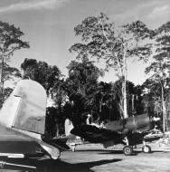 Asisbiz Vought F4U 1A Corsair VF 17 BulNo 55995 Lt Ira Kepford taxies out for a strike on Rabaul in Feb 1944 80 G 419957