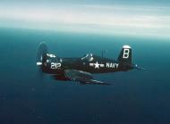 Asisbiz Vought F4U 4 Corsair VF 192 White B212 BuNo 81872 over CV 37 USS Princetown off Korea 1951 01