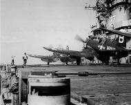 Asisbiz Vought F4U 4 Corsair VF 192 White B214 preparing to lunch CV 37 USS Princeton off Korea c 1950 02