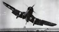 Asisbiz Vought F4U 4 Corsair VF 74 White 74F17 landing mishap 01