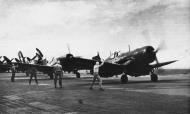 Asisbiz Vought F4U 4 Corsairs VBF 74 about to launch from CVB 41 USS Midway 01