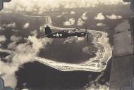 Asisbiz Goodyear FG 1D Corsair VMF 155 White 151 over Majuro Atoll Marshall Islands 1944 01