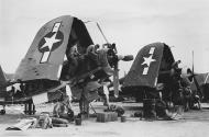 Asisbiz Goodyear FG 1D Corsair VMF 155 White 170 and 155 at Majuro Atoll Marshall Islands Aug 1944 01