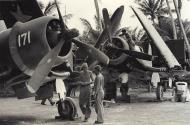 Asisbiz Goodyear FG 1D Corsair VMF 155 White 171 and 172 at Majuro Marshall Islands 1944 01