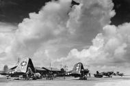 Asisbiz Goodyear FG 1D Corsairs VMF 155 at Majuro Atoll Marshall Islands Aug 1944 01