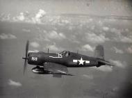 Asisbiz Vought F4U 1D Corsair VMO 155 White 159 on patrol over Majuro Marshall Islands 1944 01