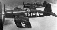 Asisbiz Vought F4U 1D Corsair VMO 155 White N51 John Glenn and N54 over California 1943 01