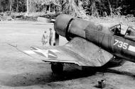 Asisbiz Vought F4U 1A Corsair VMF 216 White 735 BuNo 17735 transferred from VMF 214 Piva Yoke Bougainville Feb Mar 1944 02