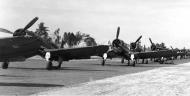 Asisbiz Vought F4U 1A Corsairs VMF 216 White 84 and 10 parked at Cape Torokina Bougainville 17th Dec 1943 01