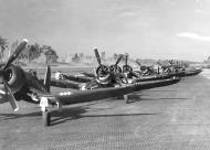 Asisbiz Vought F4U 1A Corsairs VMF 216 White 87 parked at Cape Torokina Bougainville 17th Dec 1943 01