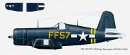 Asisbiz Vought F4U 1D Corsair VMF 422 FF57 CVE 109 USS Cape Gloucester July 1945 0A