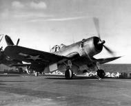 Asisbiz Vought F4U 1A Corsair VMF 422 White 16 pre launch CVE 68 USS Kalinin Bay Tarawa 24th Jan 1944 01