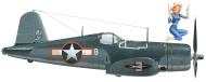 Asisbiz Vought F4U 1A Corsair VMF 422 White 8 Lt Robert Stout Engibi Island 1944 0A