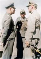 Asisbiz Albert Kesselring with Erwin Rommel (L) and Fritz Bayerlein Afrika Korps North Africa Feb 1942 Bund