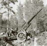 Asisbiz Finnish army artillery Howitzer in his position at Lempaala 7th Oct 1941 58040