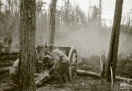Asisbiz Finnish artillery supporting troops advance around Rukajarvi 24th May 1942 88966