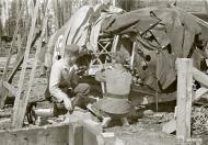 Asisbiz Fokker D XXI FAF LeLv12 FR145 under repair at Tiiksjarvi 8th Jun 1943 130084