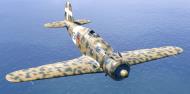 Asisbiz COD asisbiz Fiat G50 Freccia RA 151 Squadriglia 151 2 MM6385 over the Mediterranean Sea V02