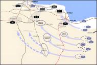 Asisbiz Map showig Cunningham's Crusader Battle Plan Nov 1941 0A