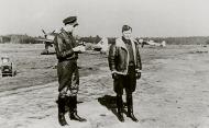 Asisbiz Aircrew Luftwaffe pilot Ekdo 25 Horst Geyer with US bomber jacket Parchim 1944 01