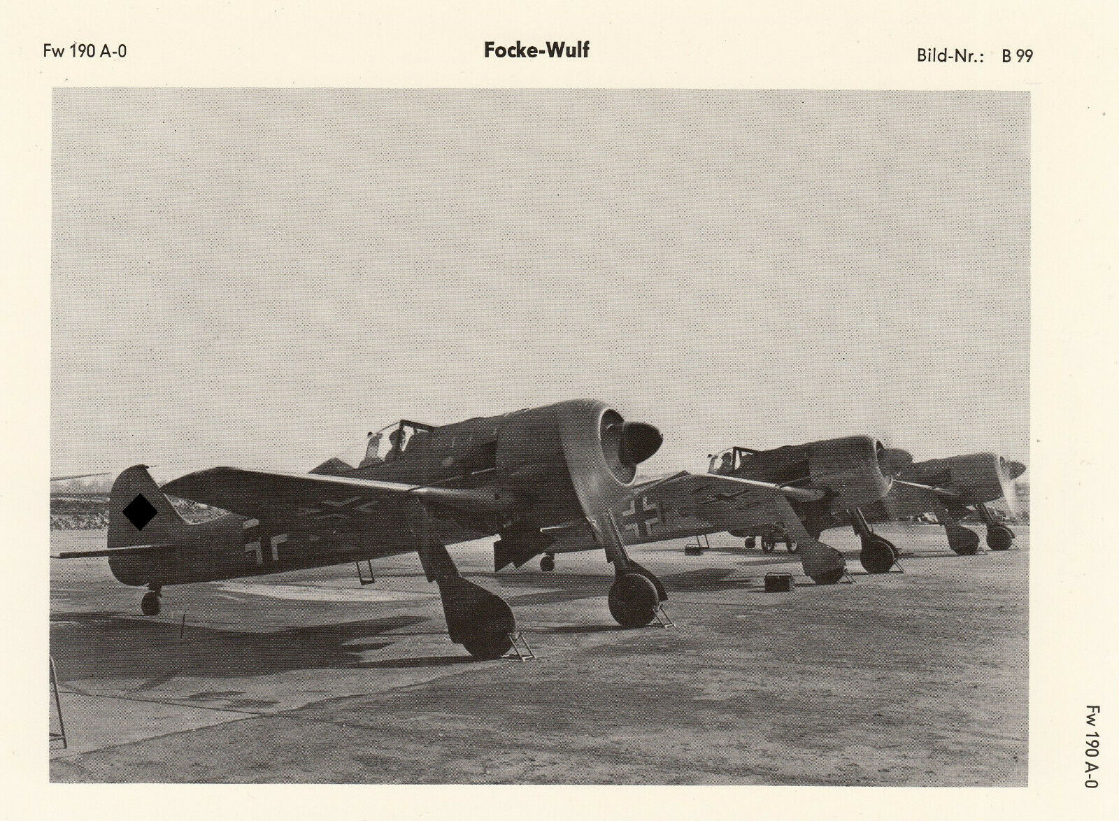 Asisbiz Focke Wulf Fw 190a0 Identification Profile Cards Ebay 01