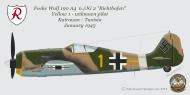 Asisbiz Focke Wulf Fw 190A4 6.JG2 Yellow 1 Kairouan Tunisia January 1943 0A