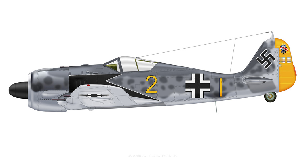 Asisbiz Focke Wulf Fw 190A 9.JG2 (Y2+I) Josef Wurmheller WNr