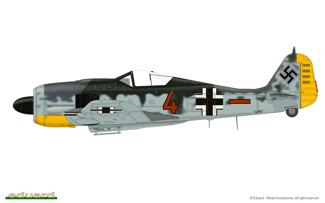 Asisbiz Focke Wulf Fw 190a7 6 Jg26 Brown 4 Waldemar Radener Wnr 340001