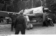 Asisbiz Focke Wulf Fw 190A7 II.JG26 being manoeuvred under trees Boissy le Bois France June 1944 01